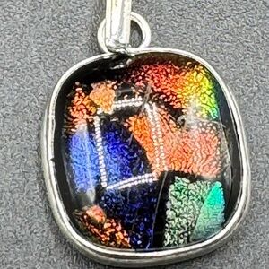 New American Dichroic Glass Pendant